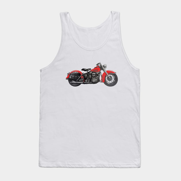 Red Hydra Tank Top by motomessage